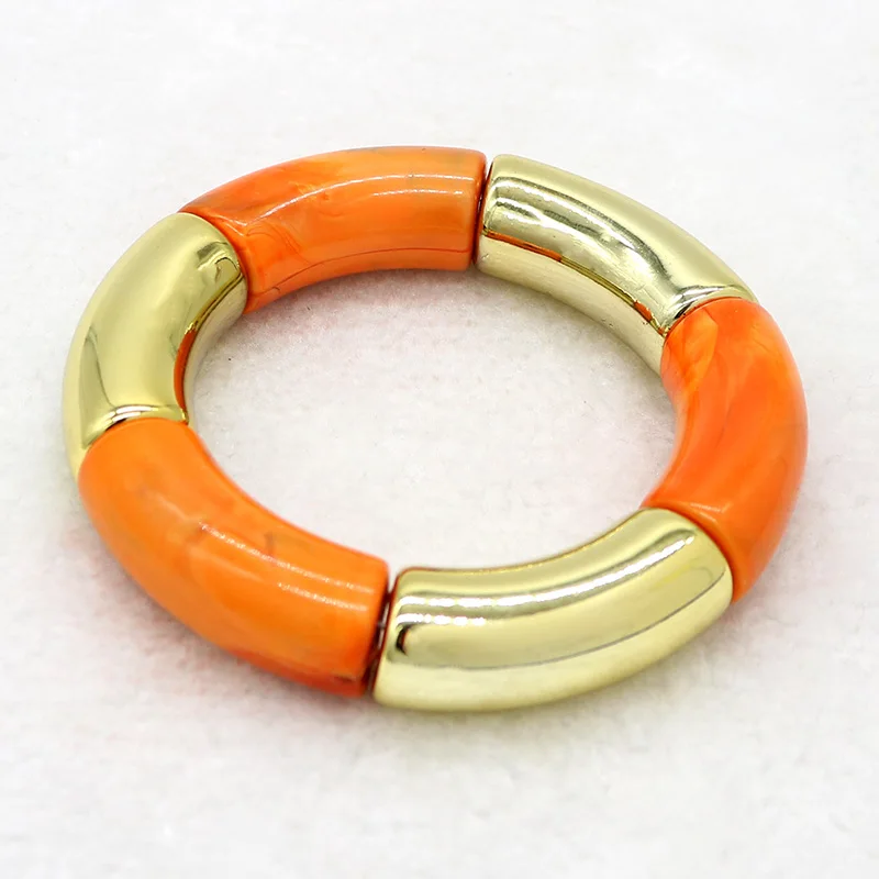 Новое Прибытие Акриловый браслеты женские Смолы Браслет Эластичный канат