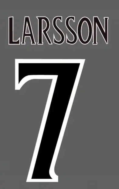 #7 LARSSON Nameset по индивидуальному заказу nameset DIY футбольная нашивка с