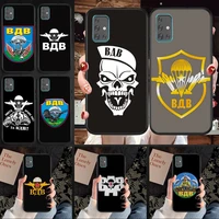 russia airborne phone case for samsung a71 a80 a91 a01 a02 a11 a12 a21 a31 a32 a20e soft cover funda
