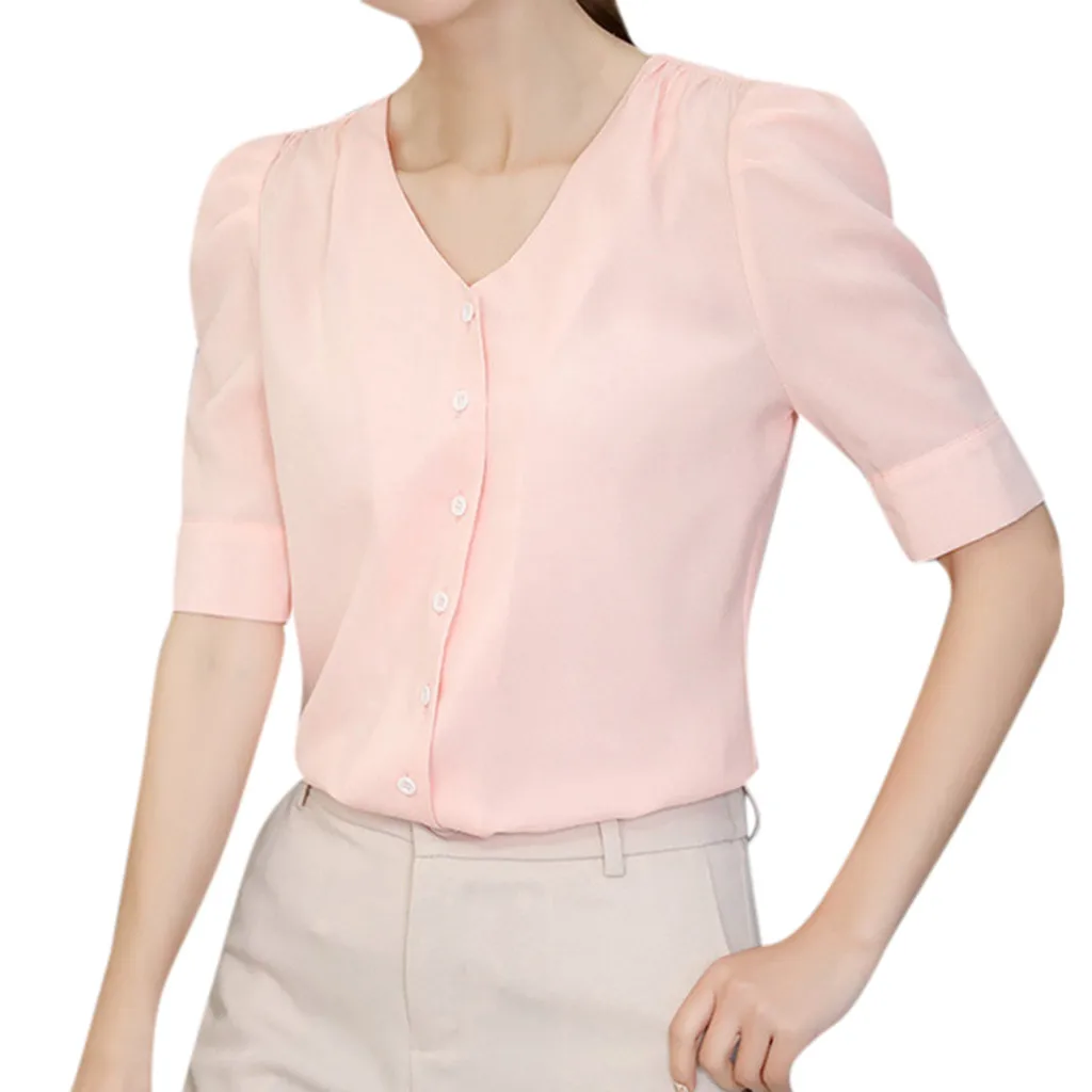 SAGACE женские модные рубашки с глубоким v-образным вырезом и коротким рукавом 2020