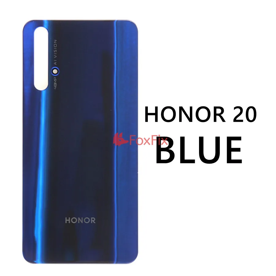 Задняя стеклянная крышка для 6,2" huawei Honor 20 Pro крышка батареи задняя панель Honor 20 Задняя стеклянная дверь Корпус чехол с клеем