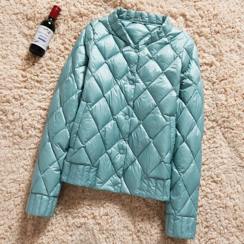 Weekend Hi Pi Frivolous Down Jackets Woman Short Fund Suit-dress Self-cultivation Bai Yarong Thin Section Loose Coat Tide | Женская