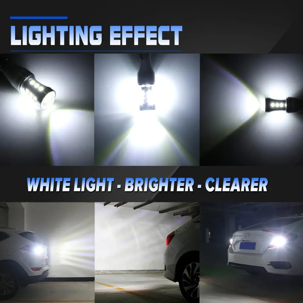 2 шт. T15 W16W светодиодный автомобильный светильник 912 921 3030 18SMD супер яркий задние