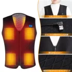 Жилет с подогревом унисекс, теплая Тёплая куртка с USB зарядкой, зимняя одежда для езды на велосипеде, кемпинга, пешего туризма, катания на лыжах