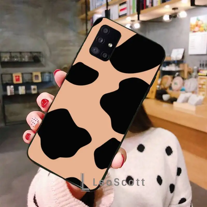 

Cow Phone Cases For Samsung A50 A51 A71 A31 A21S S8 S9 S10 S20 S21 Plus Fe Ultra 4G 5G