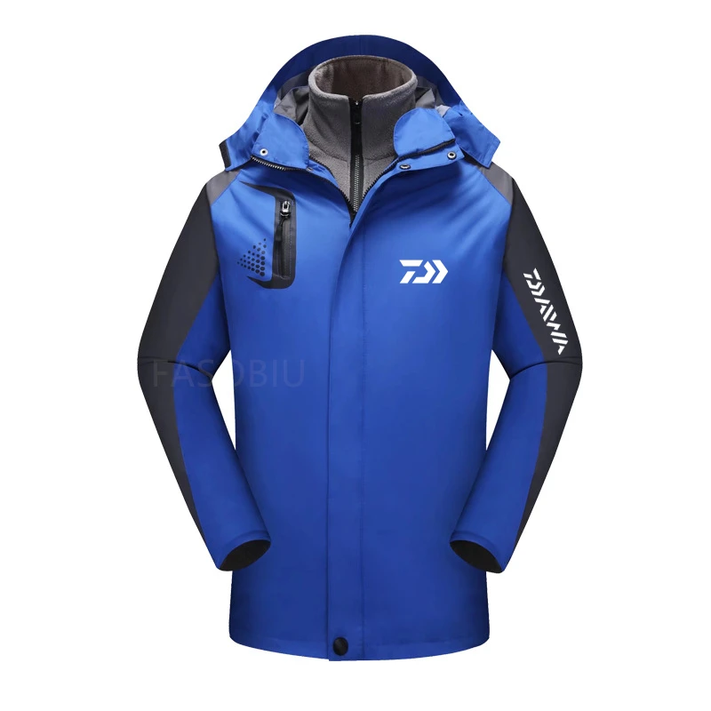 

Мужской весенне-осенний тонкий костюм Daiwa для рыбалки, спортивная куртка с капюшоном для походов и рыбалки, одежда для улицы, одежда для рыба...