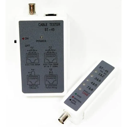 Тестер LAN тестер Telecom ST-45 для BNC/RJ-45 | Инструменты