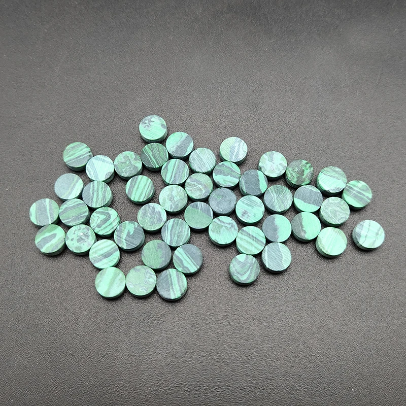20 stücke akustische gitarre bass elektrische gitarre ukulele griffbrett inlay dots aufkleber marker aufkleber malachit 6 x2mm free global shippi