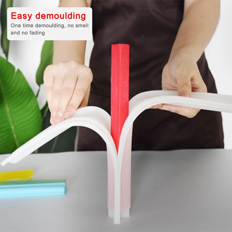 Силиконовая форма для мыла большая круглая длинная трубка инструменты