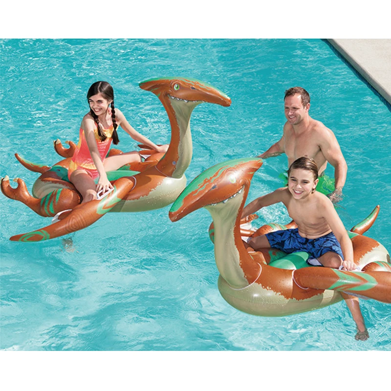

Children's aquatic pterosaur inflatable riding plastic water toys Children's thickened PVC inflatable floating row