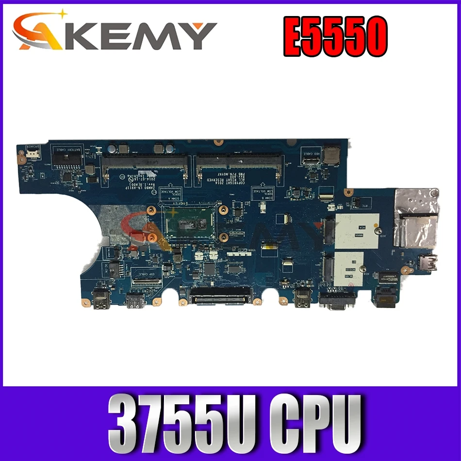 

Материнская плата для ноутбука DELL Latitude E5550 CPU 3755U LA-A911P 0HGT5T HGT5T протестирована на 100%