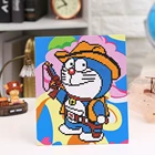 Алмазная вышивка крестиком 5d DIY мультяшный робот кошка искусство ремесленный круглый стразы домашний декор Детская комната искусство ремесла