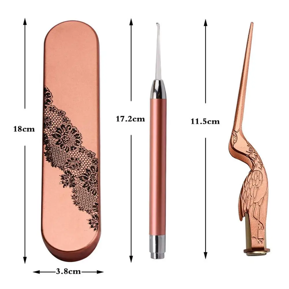 Светящаяся Ушная ложка для сбора ушей артефакт ушных восков Пинцет с зажимом