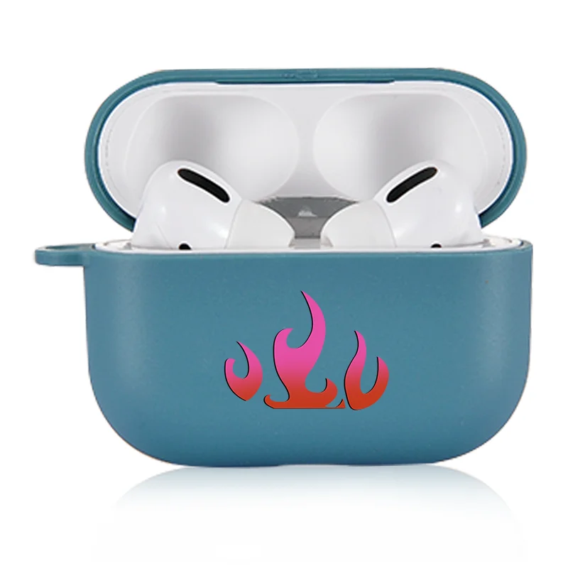 

Flame Silicone Case For Airpods Case 1 2 headphone Case Candy Color Protective Cover For Air pods Pro Cover Earphone Shell