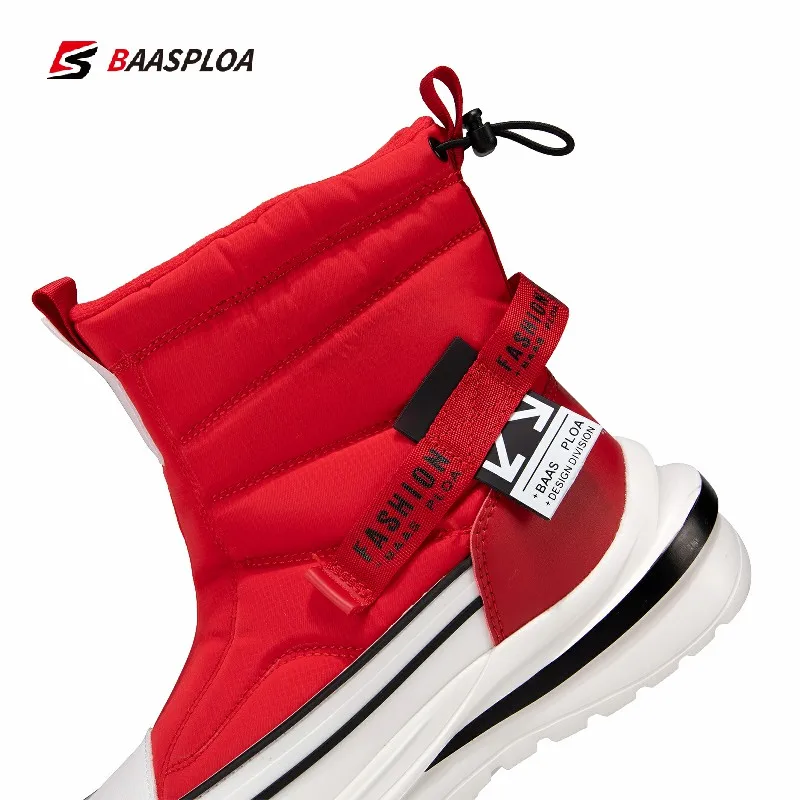 Baasploa Winter Shoes Women Boot Cotton Shoes For Female Non-slip Snow Boots High gang thick-soled Comfortable Female Shoes 2022