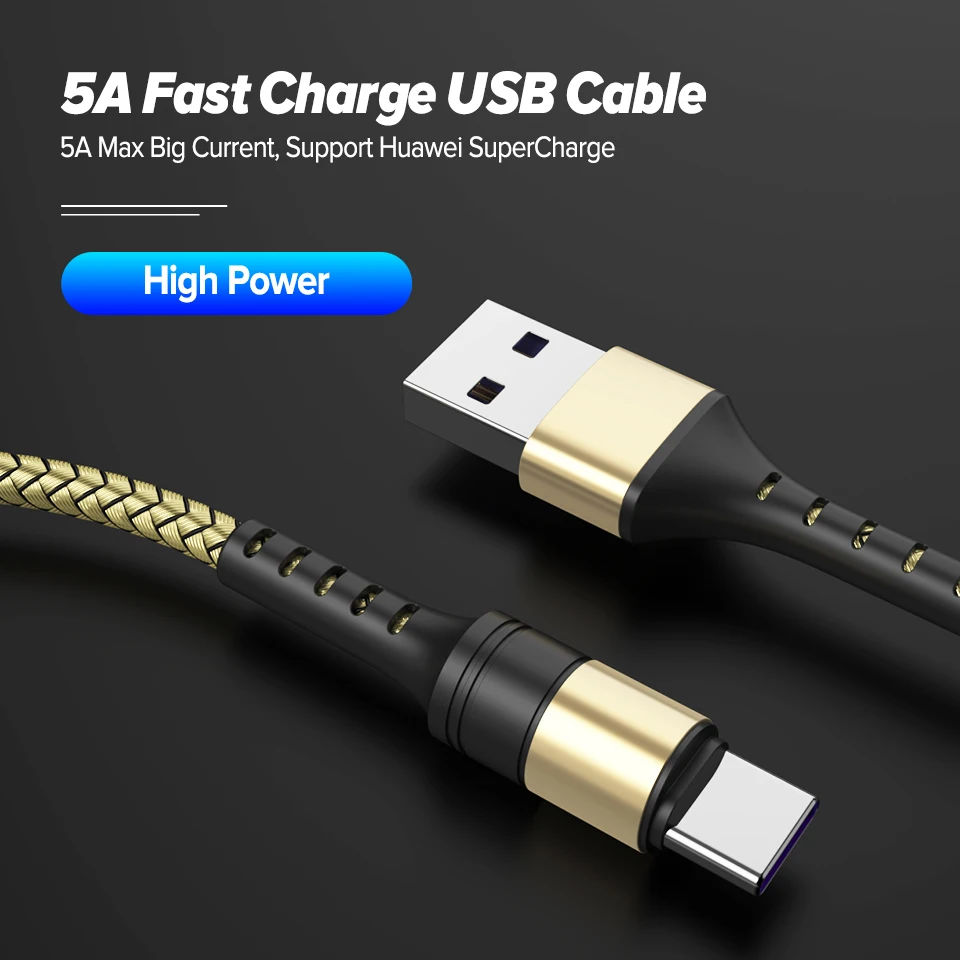 USB Type C 5A Supercharge для Huawei Mate 20 P30 P20 Pro шнур быстрой зарядки телефона Honor 10 8 V10 Cabo |