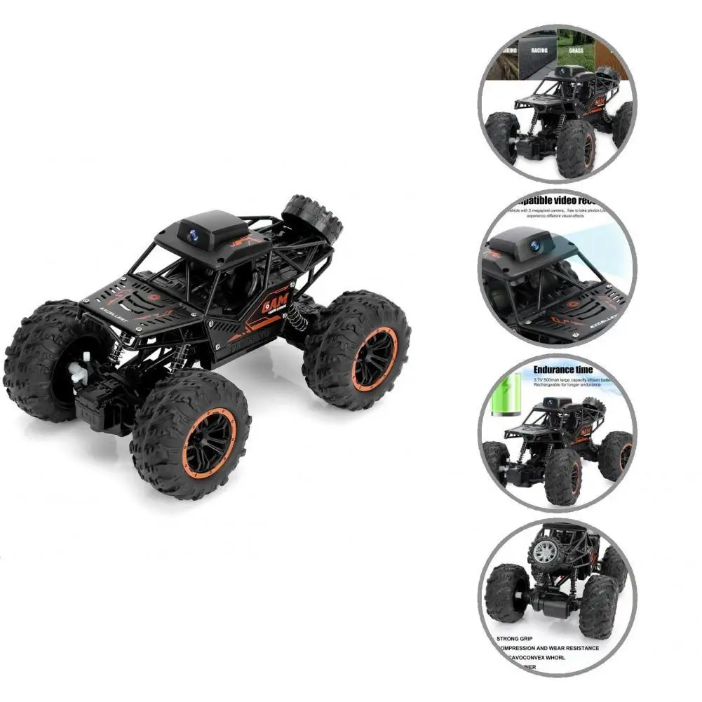 

Real-Time Transmission All-Terrain USB Rechargeable RC Car with 720P WiFi Camera for Boys Girls