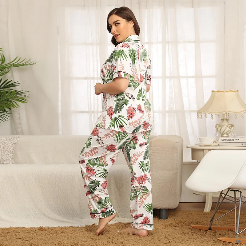 Женский пижамный комплект из 2 предметов Повседневная Свободная Домашняя одежда