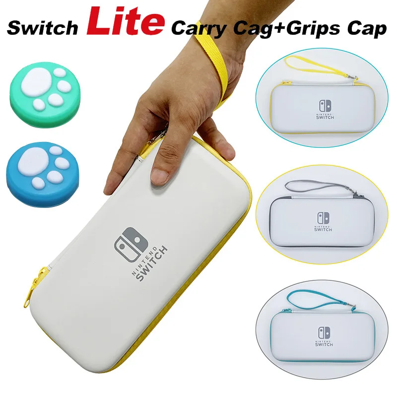 

New Storage Bag for Nintendo Switch mini Portable Travel Protective bag for switch lite Case & Thumbsticks Grips Cap