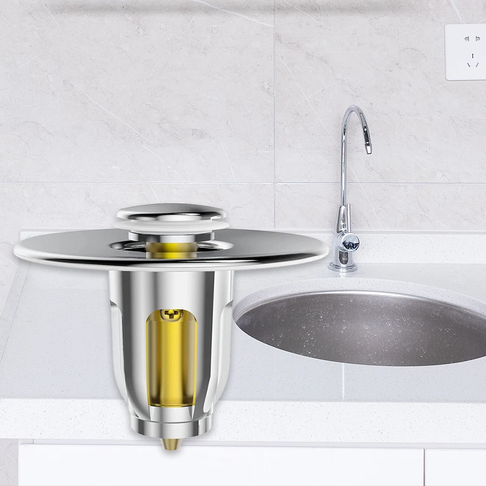 

Bounce Core for Universal Pop-up Drain Filter Zinc Alloy Bounce Core Push-type Basin Hair Stopper Dropshipping