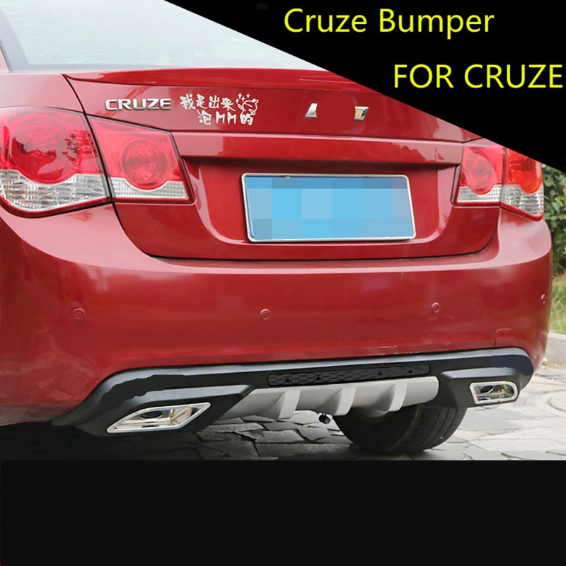 Диффузор для заднего бампера накладка на выхлопную полоску Chevrolet Cruze 09 10 11 12 13 14