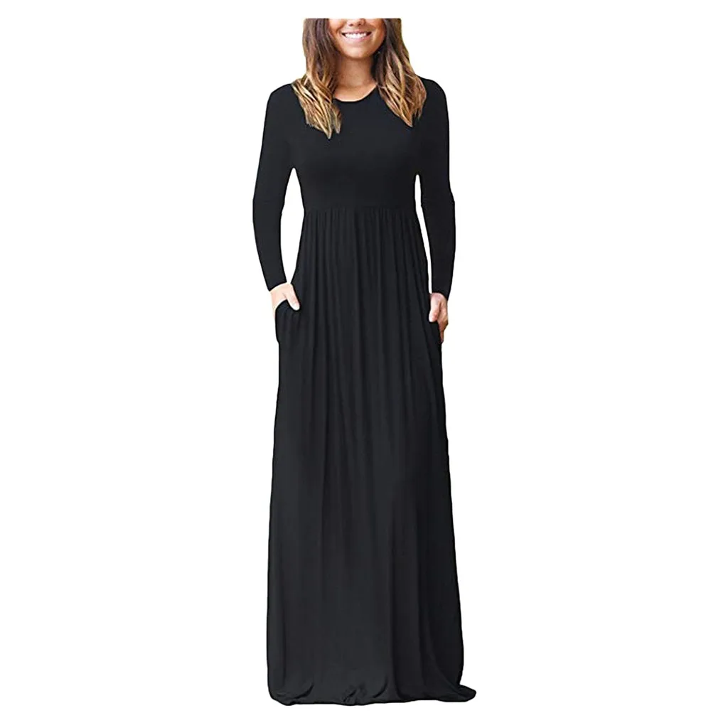 35 & осенне зимние платье женское Элегантное повседневное с длинными рукавами в