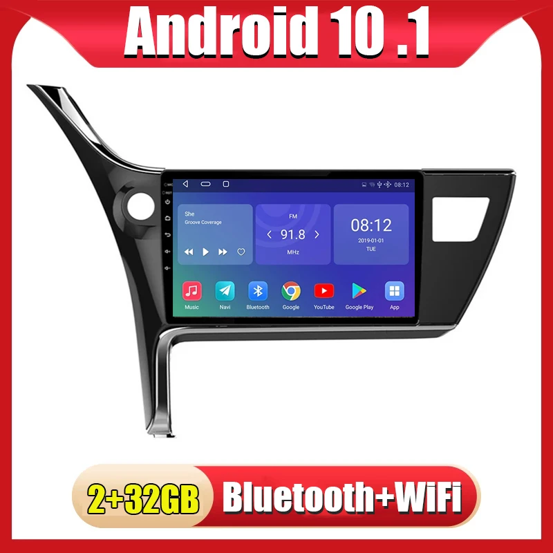 

Android 11 Car Multimedia Player GPS Navigation For TOYOTA COROLLA 2017-2019 Auto Radio Stereo Head Unit 2 din NO DVD