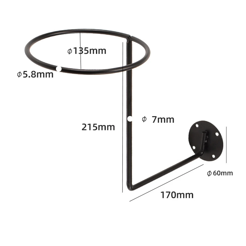 

Steel Motorcycle Accessories Helmet Holder Hanger Rack Wall Mounted Hook for Coats Hats Caps Helmet Rack Black