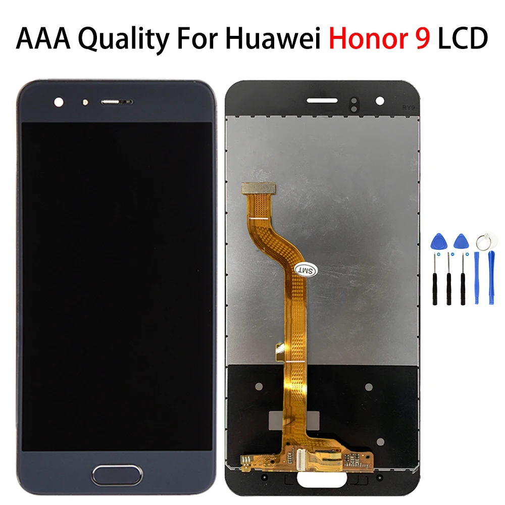 

Оригинальный экран 5,15 дюйма для Huawei Honor 9, ЖК-дисплей, сенсорный экран в сборе для Honor 9 Premium STF-L09 AL10 AL00 TL10