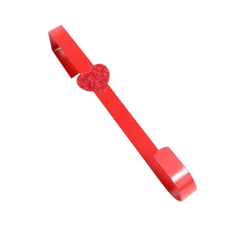 

Wreath Hook Christmas Decorations Red Painted Christmas Wreath Hooks Wreath Door Hanging Hooks Strong Durable Christmas Hanger