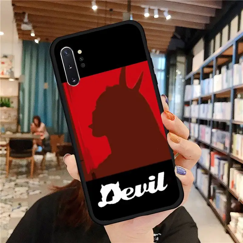 

Devil Woman Bad girl smoke eyes Phone Case For Samsung A50 A51 A71 A20E A20S S10 S20 S21 S30 Plus ultra 5G M11 funda cover