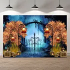 Фотофон Seekpro для хэллоуивечерние НКИ лес ужас Тыква Монстр деревянный фон для фотосъемки фон для фотостудии