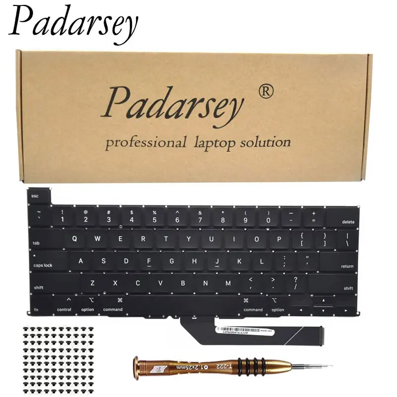 Сменная клавиатура Padarsey совместимая с MacBook Pro 16 дюймов сенсорной панелью A2141