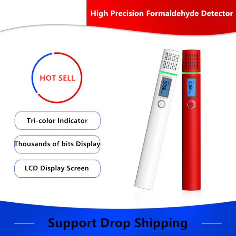 Professional HCHO/TVOC Tester formaldehyde With tri-color Indicator light Air Quality Monitor Gas Detector Analyzer | Инструменты