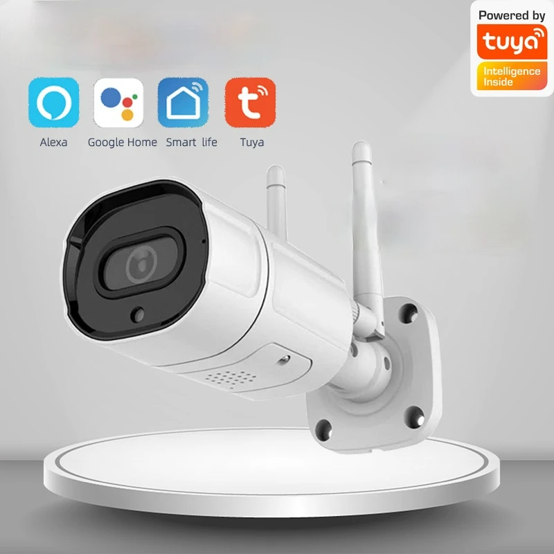 

IP-камера Tuya уличная Беспроводная с Wi-Fi, 2 МП, ии, ночное видение