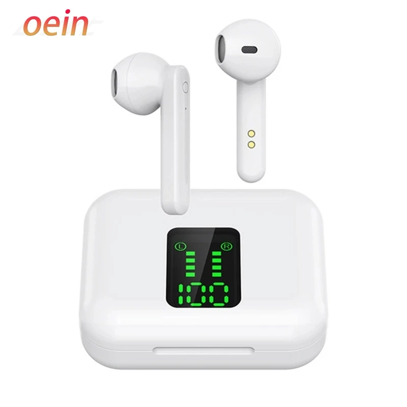 

New For xiaomi huawei oppo X15 L12 TWS Bluetooth 5.1 Wireless Earphone LED Display Hifi Stereo Sports Headset With Microphone
