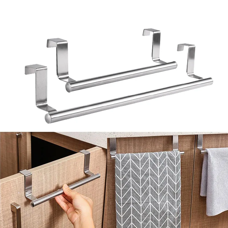 Rack Bathroom Towel Holder Stand Kitchen Cabinet Door Hangin