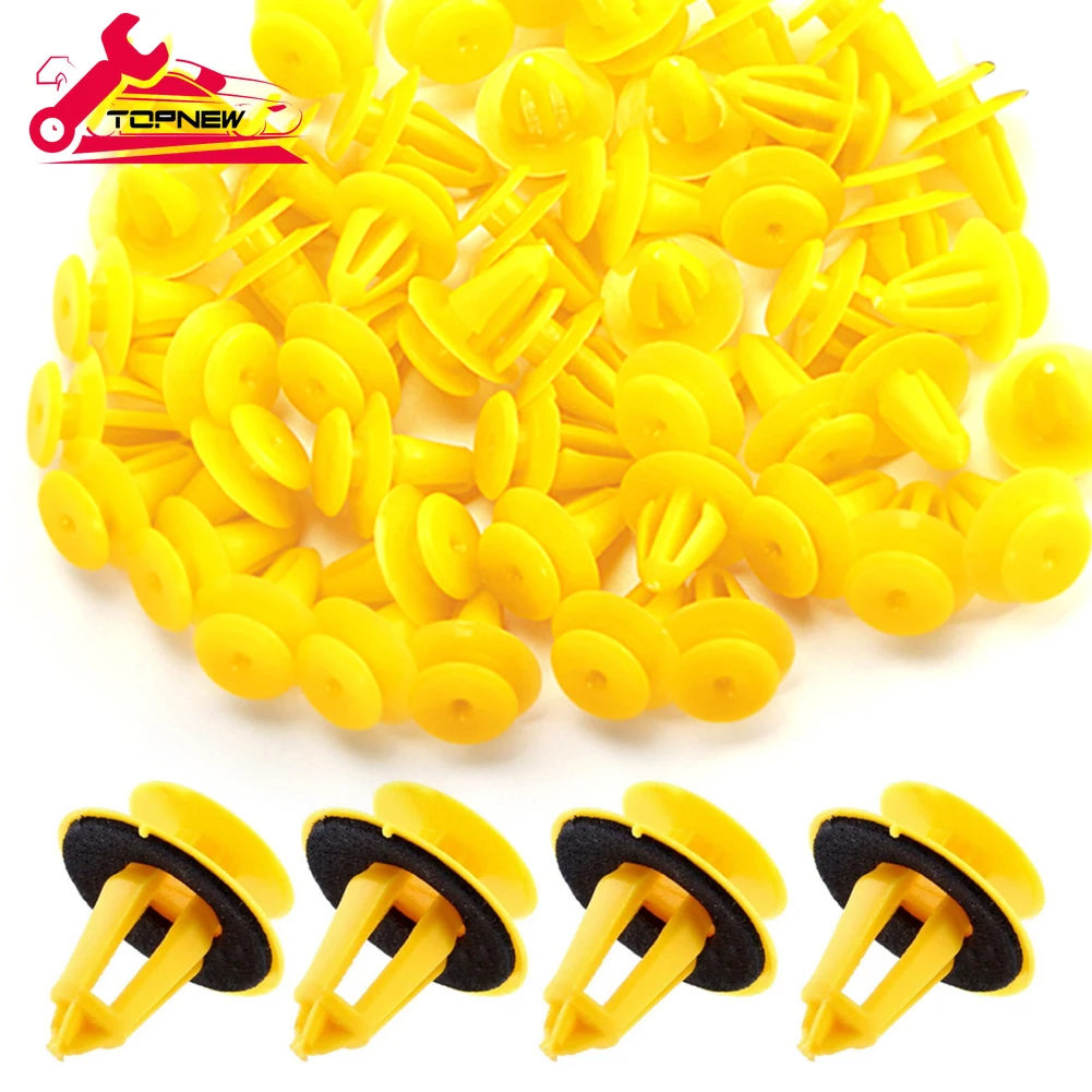 

50PCS Plastic Auto DoorFasteners Push Retainer Kit Car Fixed Clip for Benz Fenders, Bumpers, Doors or Other Car Surfaces