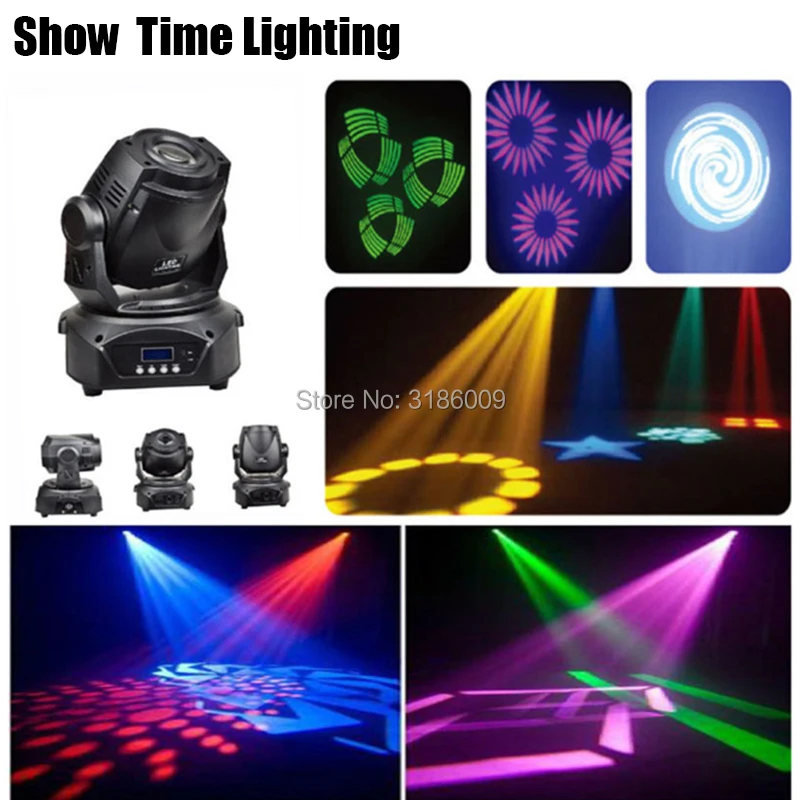 

Led 90W Moving Head Spot Light Led Beam Gobo Stage Lighting 8 Gobos 90 Watt DJ Show Moving Head Lite