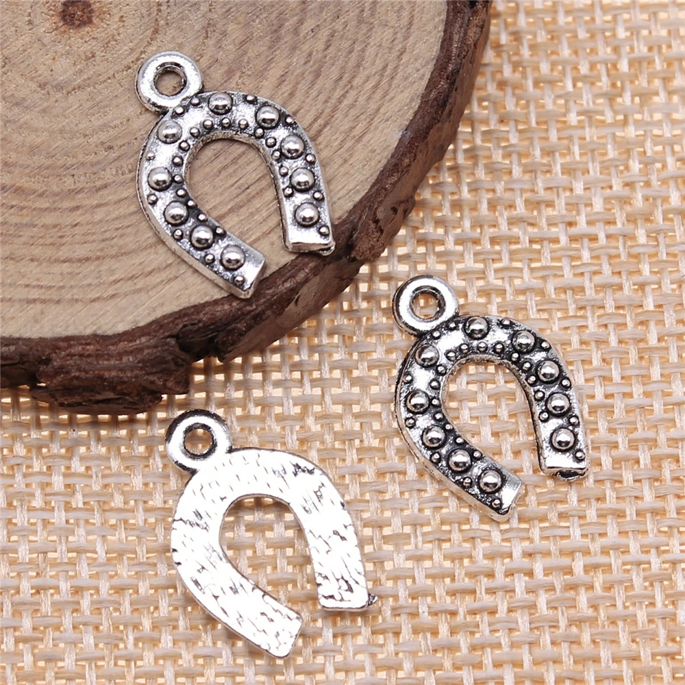 

Подвеска в виде башмака с лошадью, 20 шт., 13 х19 мм, Посеребренная фурнитура в античном стиле для изготовления ювелирных изделий, фурнитура из ц...