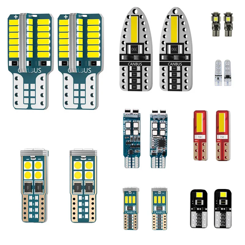 

2pcs/Set Auto Reading Decode Parking Bulb License Plate Light Sign Trun Light T10 LED Car Light
