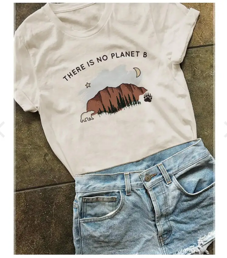 Футболка There Is No Planet B женская футболка с изменением климата March for Science Stop Global Warm Earth