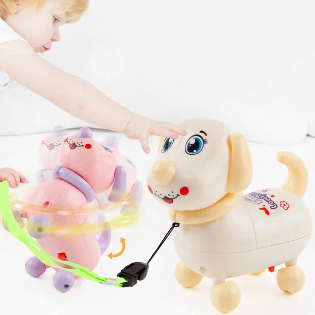 Электронный питомец, забавная собака-робот, детские игрушки со светодиодсветильник кой, светящаяся музыка, электрическая прогулочная соба...