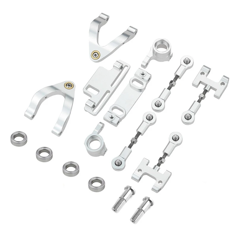 

Metal Steering Cup Upper Lower Swing Arm Seat Steering Slider Turning Block For WPL D12 1/10 RC Car Upgrade Parts