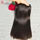 Супер двойные вытянутые девственные человеческие волосы пряди бразильских кости прямые волосы для наращивания, натуральные Цвет толстые концы волосы пряди