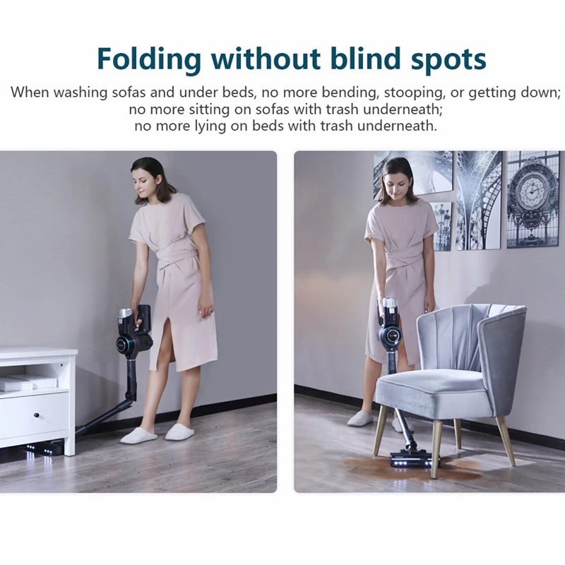 Ручной беспроводной складной пылесос Redkey F10 23 кПа Съемная батарея все в одном