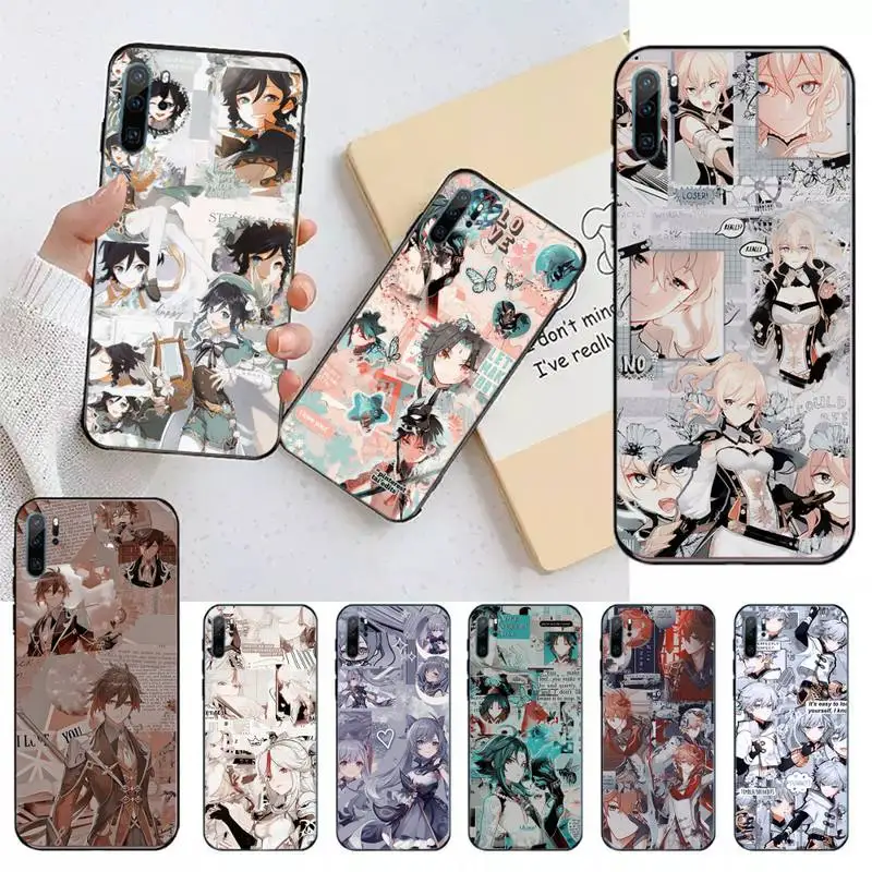 

Hot genshin impact game Phone Case For Huawei honor Mate 10 20 30 40 i 9 8 pro x Lite P smart 2019 nova 5t