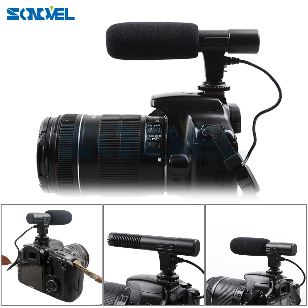 Профессиональный микрофон для камеры Canon EOS M2 M3 M5 M6 800D 760D 750D 77D 80D 5Ds R 7D 6D 5D Mark IV |