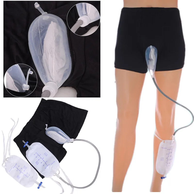 1 шт. силиконовый многоразовый Мужской писсуар сумка для мочи Воронка держатель