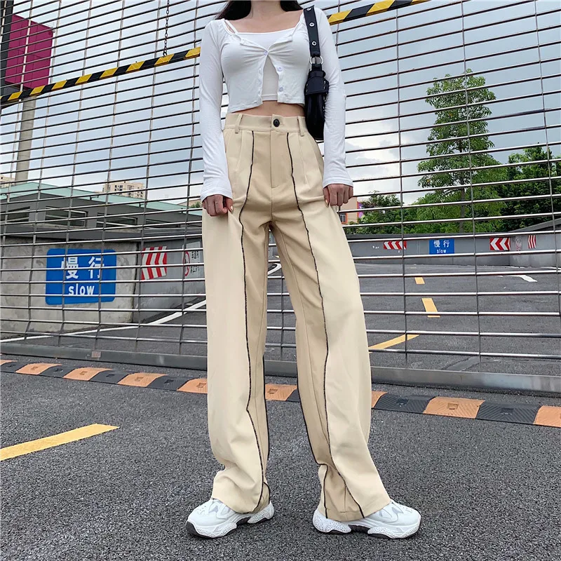 

Y2K Patchowrk Wide Leg Joggers Sweatpants Women Vintage High Waist Baggy Khaki Oversized Streetwear Casua Pants Dropshipping